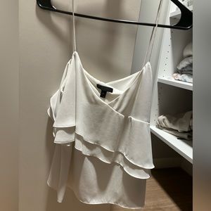 White Silk Tank Top/Blouse